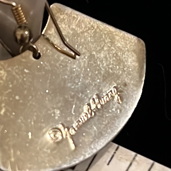 Vintage Samuel Huang abstract dangle earrings - Picture 3 of 3